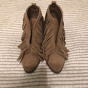 Fringe booties